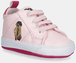 Ralph Lauren baba cipő QUILTON BEAR GORE HI LAYETTE - rózsaszín 18