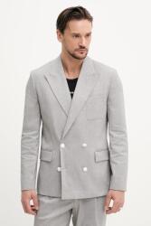 HUGO blézer vászonkeverékből - szürke 54