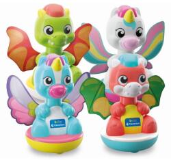 Clementoni - Jucarie apasa si se invarte diverse modele unicorn si dragon (CL17498)