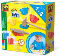 SES Creative My first - Plastilina cu instrumente 3 x 90 gr (14432) - ookee