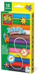 SES Creative Plastilina colorata pentru copii (12x180 gr. ) (00406)