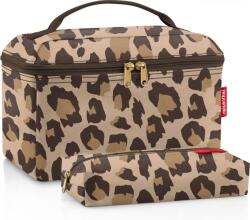 Reisenthel Set cosmetice Beautycase cu imprimeu leopard maro, 2 piese (FG6048)