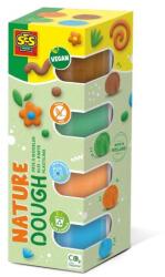 SES Creative Plastilina colorata vegana pentru copii SES Nature 4 x 90 gr (00513)