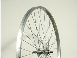  Kerék 26-os első szimplafalú remerx ezüst felni menetes acél agy cp