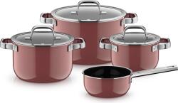 WMF Set de oale cu cratiță și 3 capace WMF Fusiontec Mineral Pro, cuarț roz, 7 piese (518955290)