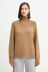 Michael Kors gyapjú pulóver meleg, zöld, garbónyakú, MF561CGF2G - zöld L