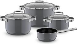 WMF Set de oale cu cratiță și 3 capace Fusiontec Mineral Pro, gri, 7 piese (518825290)