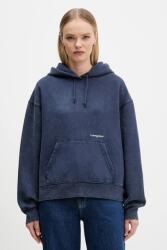 Tommy Hilfiger felső sötétkék, sima, kapucnis, DW0DW21609 - sötétkék M