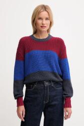 Calvin Klein pamut pulóver sötétkék, LV047D302G - sötétkék S