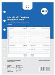 FILOFAX Kalendárium betét, tervező, heti, A5 (L), FILOFAX, 2026 (NFX6858826) - iroda24