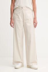 Calvin Klein Jeans pamut nadrág - bézs M - answear - 32 990 Ft