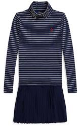 Ralph Lauren gyerek gyapjúkeverék ruha sötétkék, mini, harang alakú, 313980676001 - sötétkék 155-159