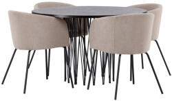  Étkezőgarnitúra Dallas 4068 (Bézs + Fekete)