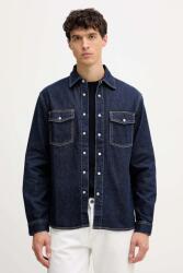 Benetton farmering galléros, sötétkék, regular, 5R5ZUQ05Z - sötétkék XXL