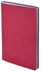 TopTimer Határidõnapló TOPTIMER Madeira M012 B/6 heti fehér lapos rózsa-lila 2026 (T012M-0EL) - tonerpiac