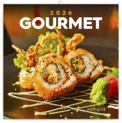 REALSYSTEM Lemeznaptár REALSYSTEM 300x300mm Gourmet 2026 (6097-GO) - tonerpiac