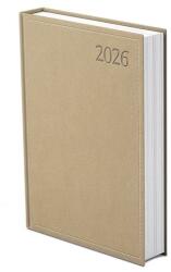 TopTimer Határidõnapló TOPTIMER Traditional T020 B/5 napi fehér lapos bézs 2026 (T020T-007) - tonerpiac