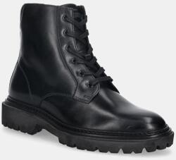 Gant bőr csizma Ivyhill fekete, lapos talpú, 31531116 - fekete Női 40