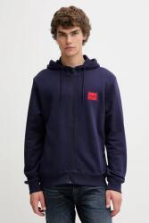 HUGO BOSS pamut melegítőfelső fekete, melange, kapucnis, 50447972 - sötétkék XL