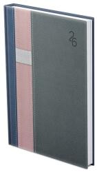 TopTimer Határidõnapló TOPTIMER Vario V012 B/6 heti fehér lapos kék-rózsaszín-szürke 2026 (T012V-045) - tonerpiac