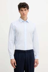 Benetton pamut ing galléros, regular, 52MCUQ04A - kék M - answear - 22 990 Ft