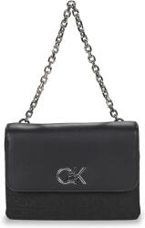 Calvin Klein Genți Banduliere Femei RE-LOCK DOUBLE GUSETTBAG_JCQ Calvin Klein Jeans Negru Unic