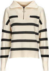 VERO MODA Pulovere Femei VMSABA STRIPE LS HIGHNECK BLOUSE GA NOOS Vero Moda Bej EU XL