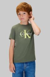 Calvin Klein gyerek pamut póló - zöld 128