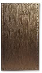 PÁTRIA Zsebnaptár 2026 heti álló Period Lamé körbevarrott bronz