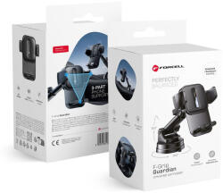 Forcell F-Grip Guardian autós tartó telefonhoz a szélvédőhöz/középkonzolhoz fekete