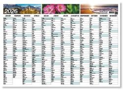 PÁTRIA Plakátnaptár 2026 pd egyoldalas 45x32cm (P4111-0223)