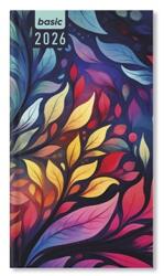 PÁTRIA Zsebnaptár 2026 heti álló Period Basic Rainbow