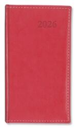 PÁTRIA Zsebnaptár 2026 heti álló Period Border körbevarrott korall