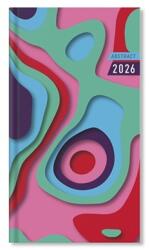 PÁTRIA Zsebnaptár 2026 heti álló Period Abstract Mystic