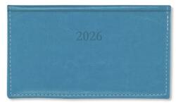 PÁTRIA Zsebnaptár 2026 heti fekvő Period Border körbevarrott Türkiz