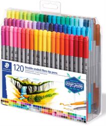 STAEDTLER Filc készlet 120db-os STAEDTLER Design Journey 0, 8/3, 0 mm, kétvégű 120 szín (3200 TB120)
