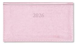 PÁTRIA Zsebnaptár 2026 heti fekvő Period Border körbevarrott Rózsa