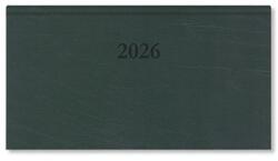 PÁTRIA Zsebnaptár 2026 heti fekvő Period Standard műbőr zöld