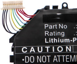 VHBW Notebook akkumulátor Xiaomi 161201-01, 161201-AA, 161201-AQ - 4800 mAh 7, 6 V Li-polimer, fekete (888201894)