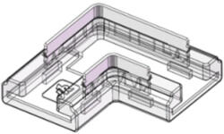 Ledfutar. Com Kft 3528/COB sarok elem Ledfutár (LF DS S SC 2PIN 8MM L)