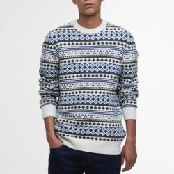 Barbour Easdale Fair Isle Sweater - White - S