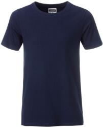 James & Nicholson (Daiber) Klasszikus fiú biopamut póló 8008B - Sötétkék | XS (1-8008B-1755049)