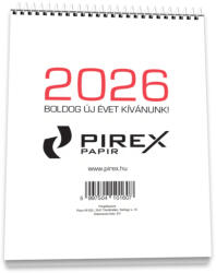  Pirex asztali naptár (21-es, 2026. év) (T21/2026)