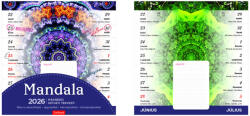 TopTimer Lemeznaptár Mágneses 22x22 cm Mandala 2026 (26T900005A)