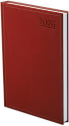 TopTimer Határidőnapló A/4 Heti Traditional Bordó 2026 (26T010T002)