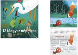 TopTimer Falinaptár 29x29 cm 12 Magyar Népmese 2026 (26T980012A)