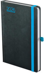 TopTimer Határidőnapló A/5 Napi Nero Fekete-Kék 2026 (26T021N004)