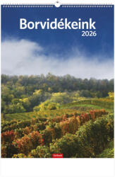 TopTimer Falinaptár 31x42 cm Borvidékeink 2026 (26T930006A)