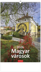 TopTimer Falinaptár 22x32 cm Magyar Városok 2026 (26T940016A)