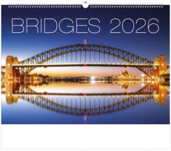 TopTimer Falinaptár 45x32 cm Bridges 2026 (26T920002F)